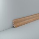 Parkettleiste Kall 20x40 Eiche gebeizt auf Elfenbein
