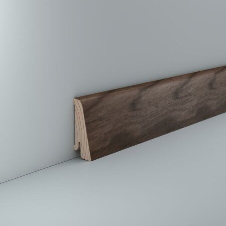 Parkettleiste Laubach 20x58 Nussbaum lackiert