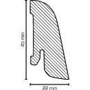 Parkettleiste Gersfeld 22x45 Buche lackiert