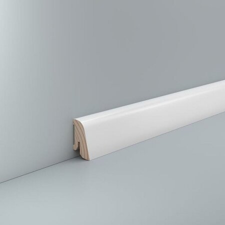 Sockelleiste Knüllwald 19x38 Holz + Starkfolie RAL 9016