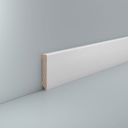 Sockelleiste Stuhr 10x60 Kiefer lackiert RAL 9016