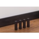 Sockelleisten Ecken 18x18x82 mm Optik Stahl dunkel