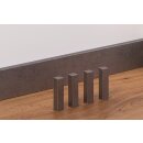 Sockelleisten Ecken 18x18x82 mm Optik Stahl natur