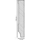 Sockelleiste Villach 13x80 MDF foliert RAL 9010