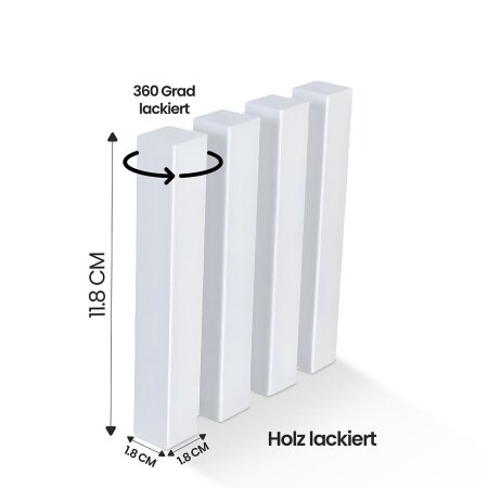 Sockelleiste Ecke 18x18x118 in RAL 9010