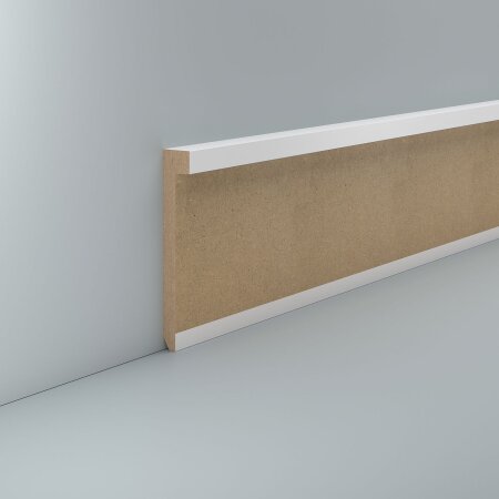 Einklebe Sockelleiste Friedrichsfelde 13x86 Weiß