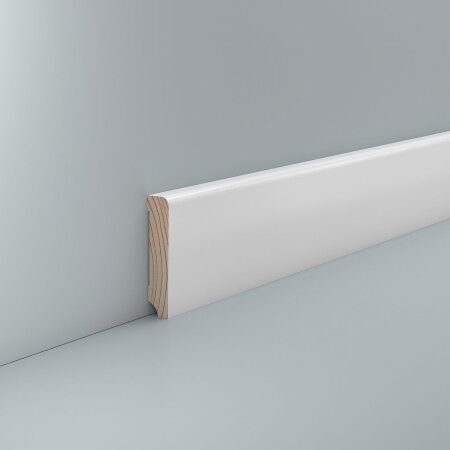 Vorsatzleiste Banteln 12x58 Holz + Starkfolie RAL 9016