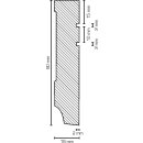 Sockelleiste Luigi 16x80 MDF foliert RAL 9016