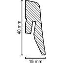 Laminatleiste Miesbach 15x40 Euphrat Eiche