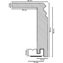 Rohrverkleidung MDF foliert 96x64 Modell Victoria