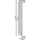 Einklebe Sockelleiste Rummelsburg 13x81 Weiß