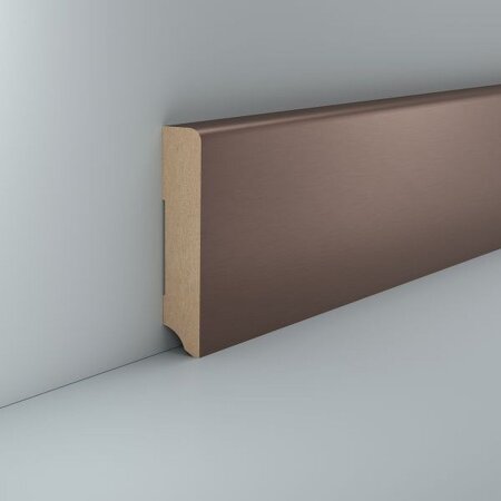 Sockelleiste Haselhorst 19x96 Bronze abgerundet