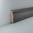 Design-Sockelleiste Volksdorf 19x80 Stahl dunkel profiliert