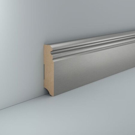 Sockelleiste Sinstorf 19x80 Edelstahl profiliert