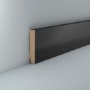Design-Sockelleiste Hansaviertel 16x80 Schwarz rechteckig