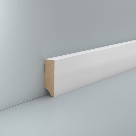 Fußleiste Gießen 19x58 MDF foliert RAL 9016