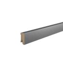 Design-Sockelleiste Wickede 16x40 MDF foliert Edelstahl Dekor