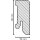 Sockelleiste Windeck 16x40 MDF Aluminium Dekor