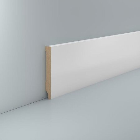 Fußleiste Allmus 10x80 MDF foliert RAL 9016