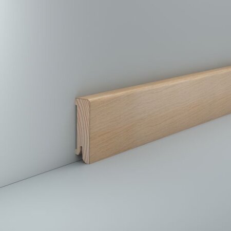 Parkett Leiste Horgau 16x60mm Eiche weiß lackiert