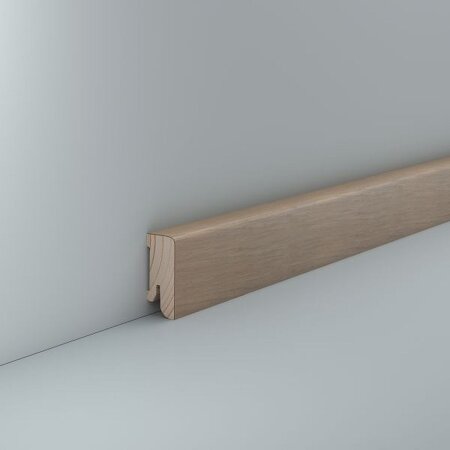 Parkett Leiste Binzen 16x40mm Eiche creme weiß
